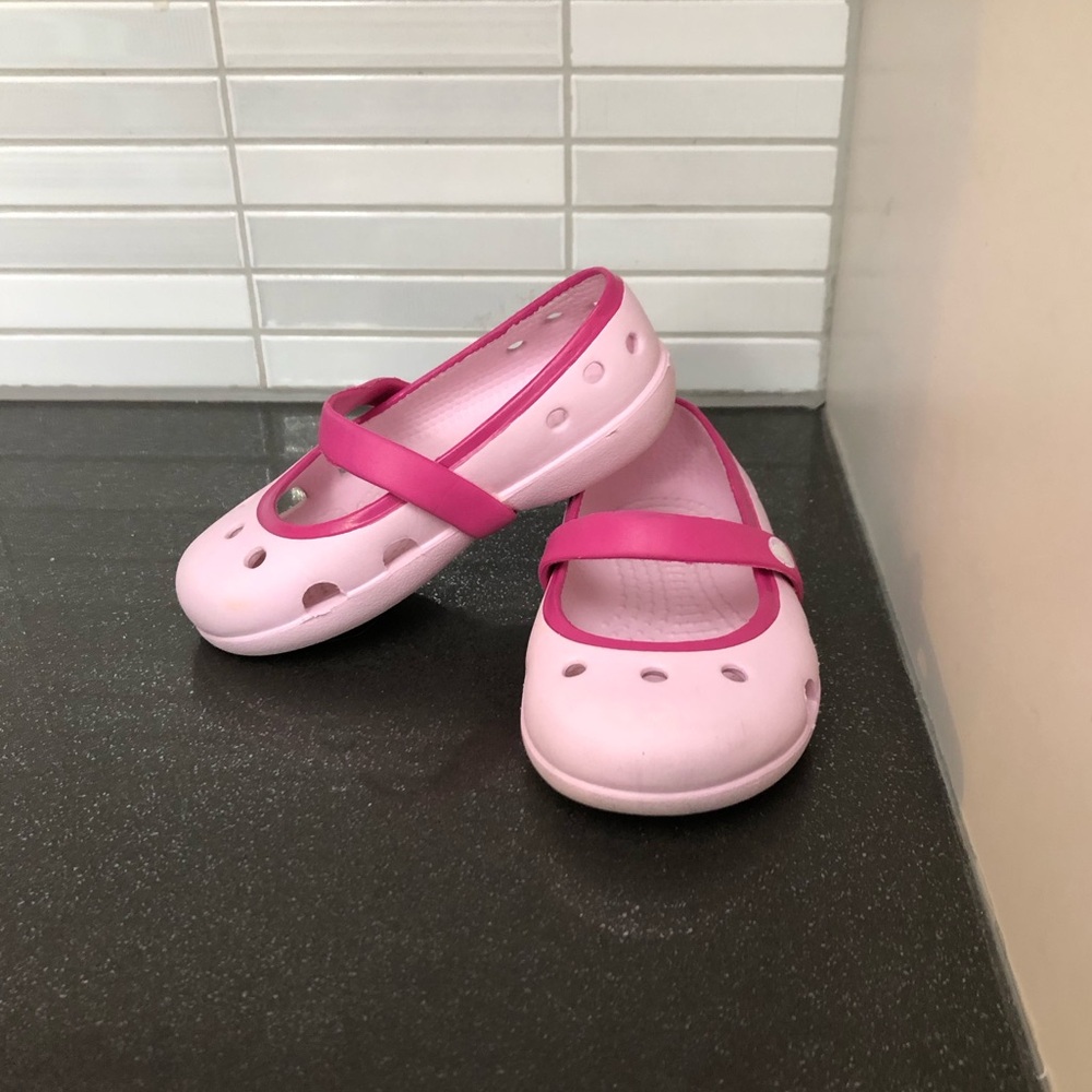 Crocs Mary Jane style toddler shoes